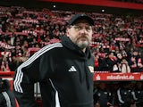 Manager Steffen Baumgart of Union Berlin during his side's match against Augsburg, on January 15, 2025