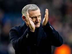 New West Bromwich Albion head coach Tony Mowbray introduced to fans before his side's match against Stoke City, on January 18, 2025