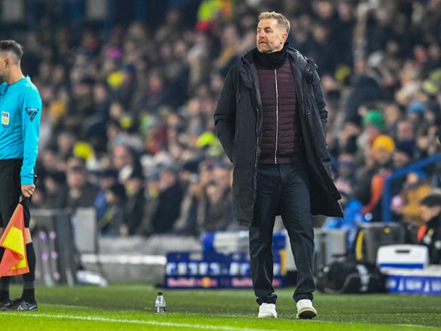 Harrogate Town manager Simon Weaver during the FA Cup Third Round match at Elland Road January 11 2025