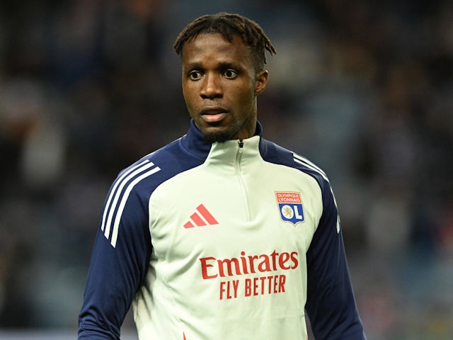 Lyon's Wilfried Zaha on October 3, 2024