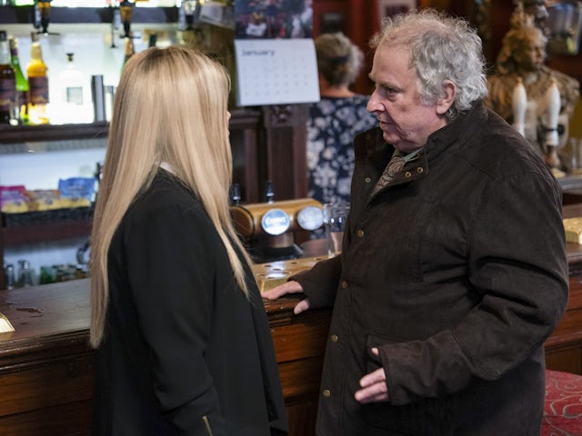 Sharon and Nigel on EastEnders on January 22, 2025