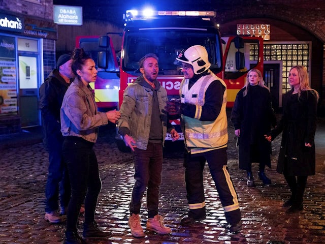 Coronation Street fire stunt February 2025