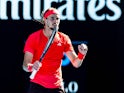 Alexander Zverev reacts at the Australian Open on January 21, 2025