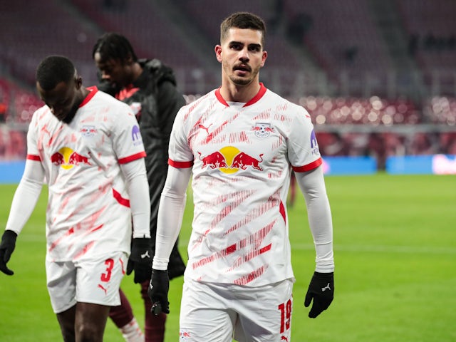 Andre Silva in action for Leipzig