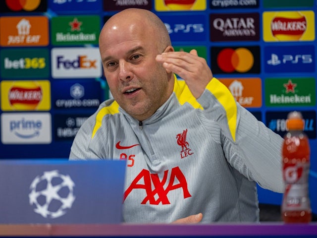 Liverpool head coach Arne Slot during a press conference before his side's game against Lille, on January 20, 2025