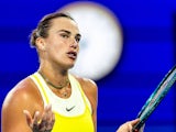 Aryna Sabalenka reacts at the Australian Open on January 21, 2025