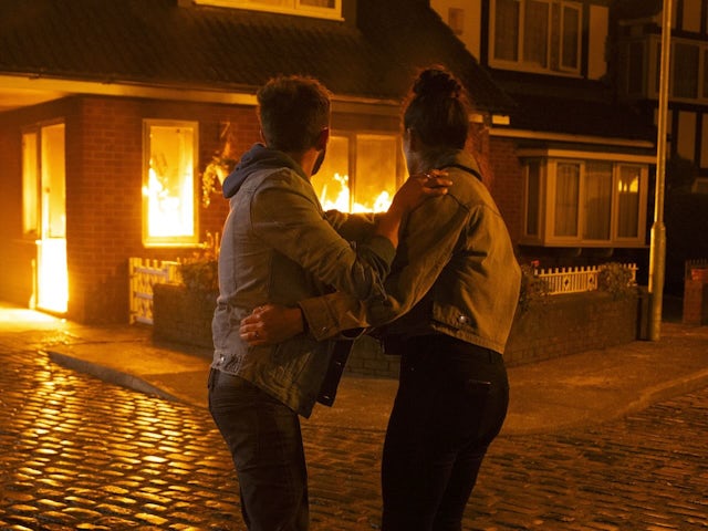 Coronation Street fire stunt February 2025