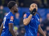 Chelsea's Christopher Nkunku celebrates after scoring on January 11, 2025