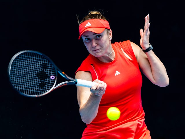 Elina Svitolina in action at the Australian Open on January 20, 2025