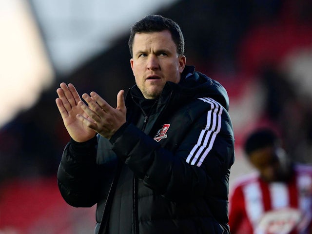 Exeter City boss Gary Caldwell on January 25, 2025