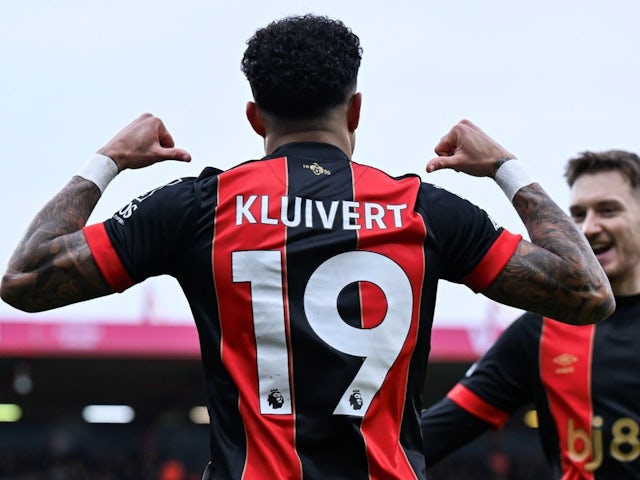 Justin Kluivert for Bournemouth on January 25, 2025