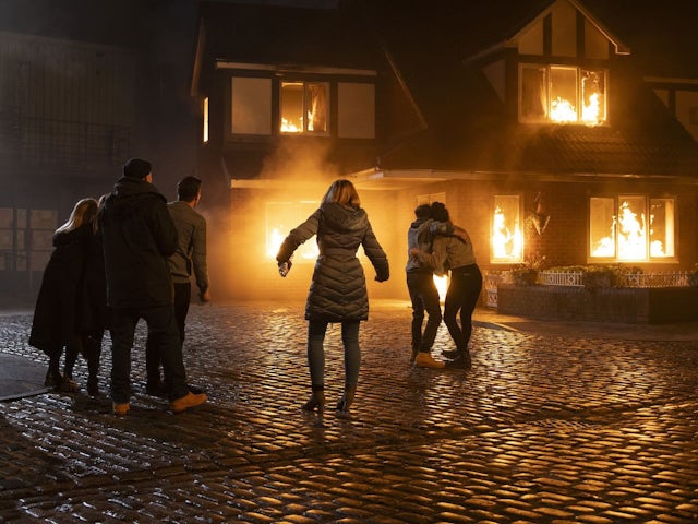 Coronation Street fire stunt February 2025