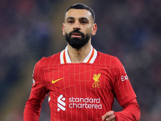 Mohamed Salah of Liverpool during his side's Champions League match against Lille, on January 21, 2025