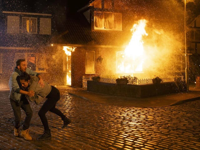 Coronation Street fire stunt February 2025