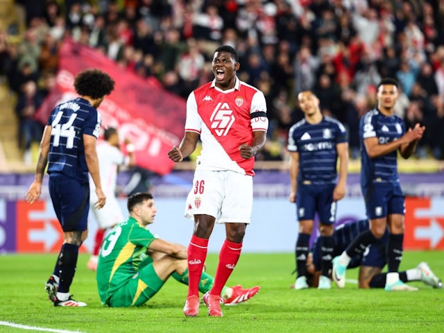 Wilfried Singo for Monaco on January 21, 2025