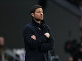 Manager of Bayer Leverkusen Xabi Alonso during his side's Champions League match against Atletico Madrid, on January 21, 2025