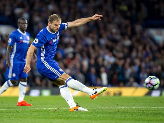 Branislav Ivanovic of Chelsea during his side's Premier League match against Liverpool, on September 16, 2016