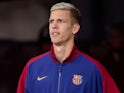 Barcelona's Dani Olmo ahead of the match on January 15, 2025