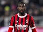 Fikayo Tomori of AC Milan during his side's game against Juventus, on January 18, 2025