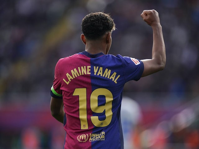 Barcelona attacker Lamine Yamal on February 2, 2025