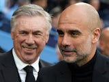 Manchester City's Pep Guardiola and Real Madrid's Carlo Ancelotti pictured on May 17, 2023