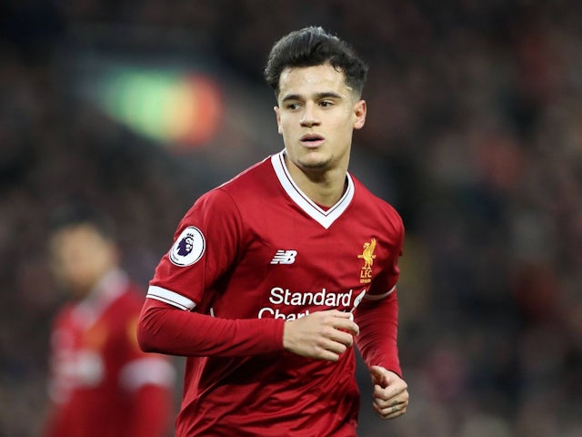 Philippe Coutinho of Liverpool during his side's match against Leicester City, on December 30, 2017