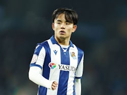 Real Sociedad's Take Kubo in action on January 16, 2025