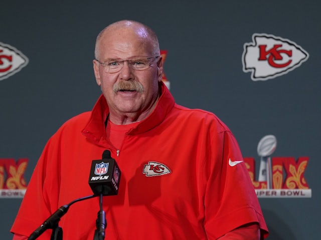  Kansas City Chiefs head coach Andy Reid pictured on February 4, 2025