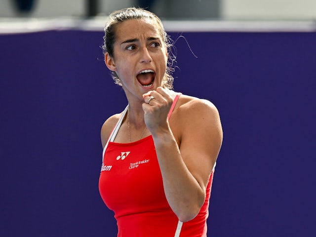 Caroline Garcia pictured on February 9, 2025