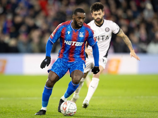 Jeffrey Schlupp  in action for Crystal Palace