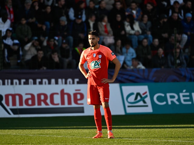 Julien Domingues in action for AS Cannes on December 21, 2024