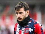 Khvicha Kvaratskhelia of Paris Saint-Germain during his side's match against Brest, on February 1, 2025