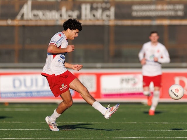 Noordwijk player Ruben Marbus  on February 1, 2025