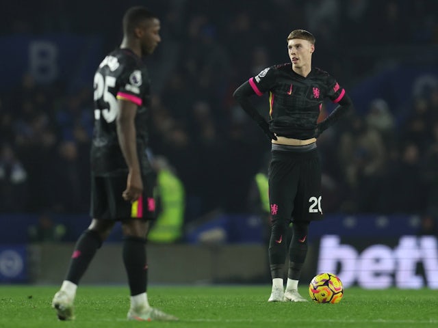 Chelsea's Cole Palmer during the Premier League clash with Brighton & Hove Albion on February 14, 2025