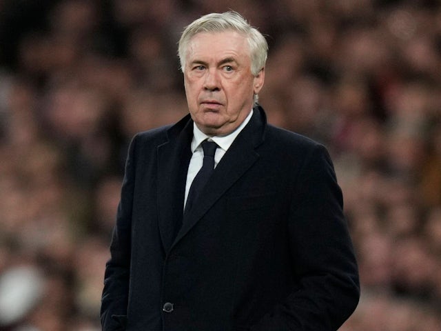 Real Madrid manager Carlo Ancelotti on February 8, 2025