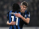 Atalanta's Charles De Ketelaere with Ademola Lookman on January 21, 2025