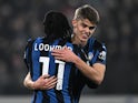 Atalanta's Charles De Ketelaere with Ademola Lookman on January 21, 2025