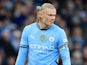 Manchester City's Erling Haaland on February 15, 2025