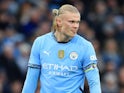 Manchester City's Erling Haaland on February 15, 2025