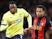 Southampton's Joe Aribo in action with Bournemouth's Justin Kluivert on September 30, 2024