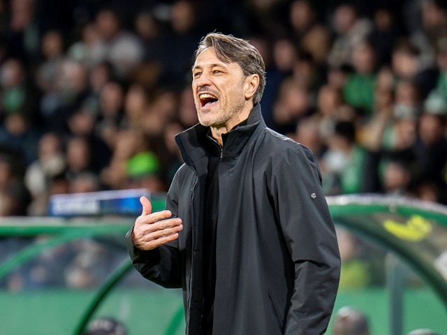 Borussia Dortmund boss Niko Kovac during his side's match against Sporting Lisbon, on February 11, 2025