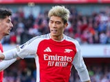 Arsenal's Takehiro Tomiyasu in action on October 5, 2024