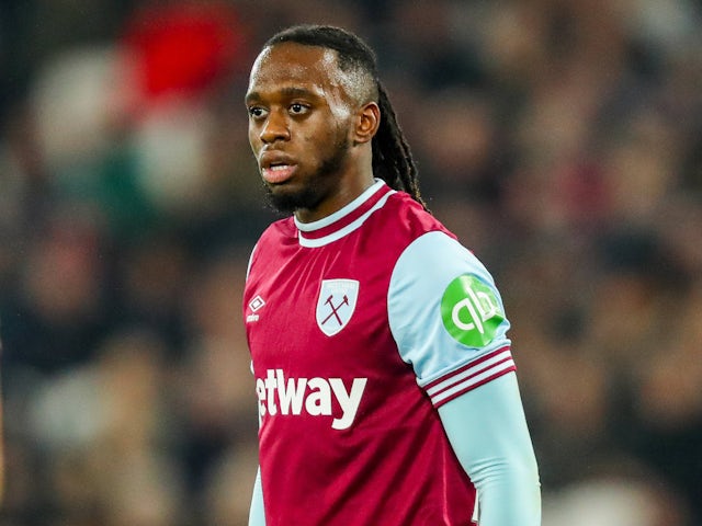 West Ham United's Aaron Wan-Bissaka on January 14, 2025