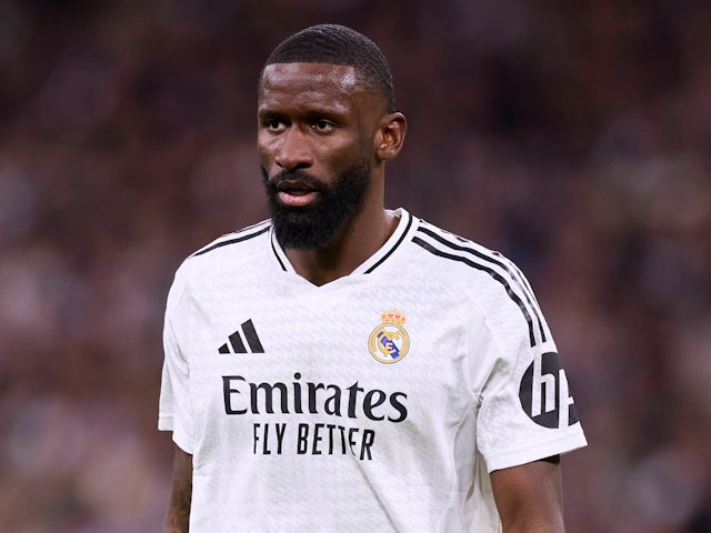 Real Madrid's Antonio Rudiger pictured on January 19, 2025