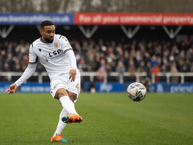 Ashley Charles of Bromley during his side's match against Fleetwood Town, on February 15, 2025