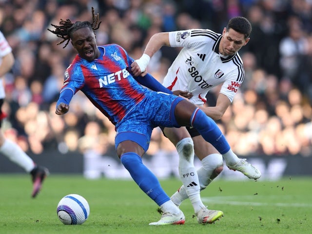 Eberechi Eze of Crystal Palace during his side's Premier League match against Fulham, on February 22, 2025