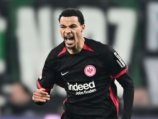 Eintracht Frankfurt's Hugo Ekitike on February 8, 2025