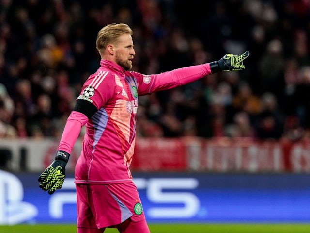 Kasper Schmeichel for Celtic on February 18, 2025