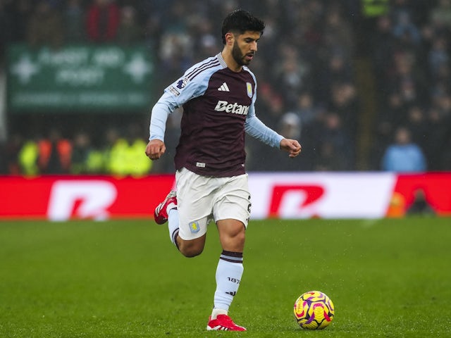 Aston Villa forward Marco Asensio on February 22, 2025