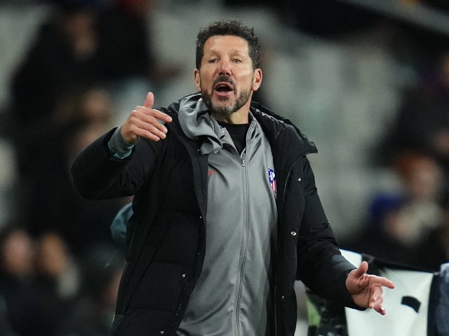 Atletico Madrid manager Diego Simeone on February 25, 2025